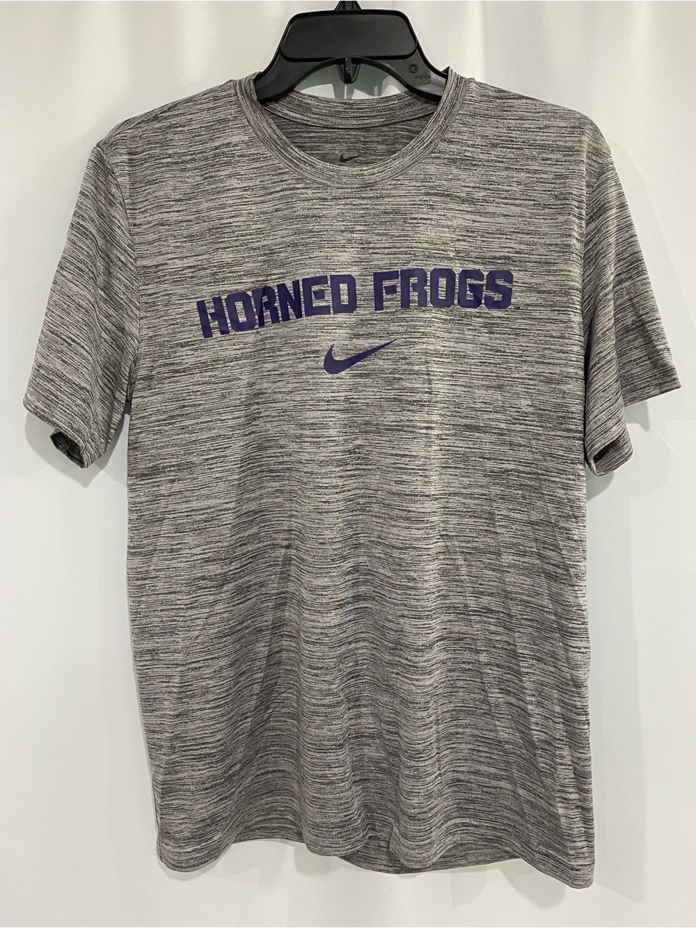 TCU Nike Dri-Fit men’s medium tee Horned Frogs & Nike swoosh t shirt NICE